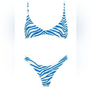 Triangl Maia Zebra Splash Size Medium top and bottom.